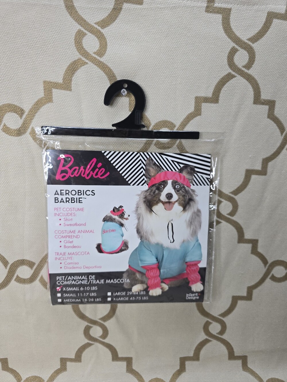Dog Costume Aerobics Barbie X- SMALL Size Halloween Party Clothes Retro New